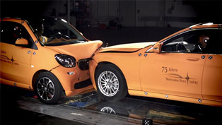 2014 smart fortwo vs 2014 mercedes-benz s-class - crash test 