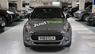 mini teams with justpark to make parking easier