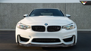 vorsteiner's bmw m3 shows-off with new carbon fiber aero front spoiler 