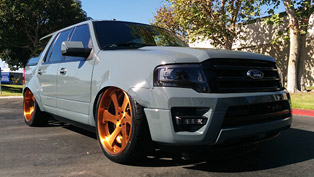 three customized versions of 2015 ford expedition part of the annual sema show