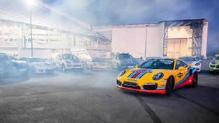 porsche unveils martini lineup including 911, macan, panamera and cayenne 