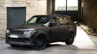 kahn range rover vogue 600-le bathes in volcanic rock satin