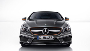 mercedes-benz shows cla 45 amg shooting brake orangeart edition