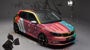 graffiti skoda: looks worse than a picture painted with two left hands