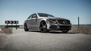 mercedes-benz c-class receives dezent tg dark wheels
