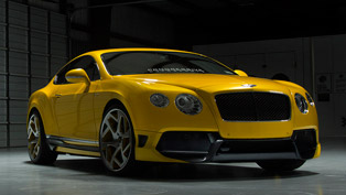 vorsteiner’s yellow continental gt is simply gorgeous