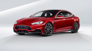 take a look at this lava-infused tesla model s 