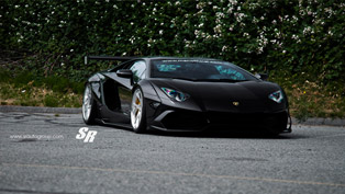 liberty walk teams up with sr auto for this insane lamborghini aventador 