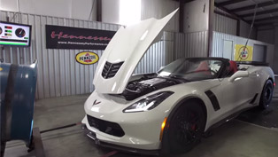 hennessey chevrolet corvette z06 hpe800 under chassis dyno tests [video]