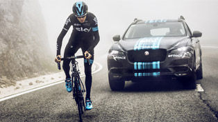 jaguar f-pace will support team sky at the tour de france 