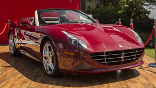 ferrari demonstrates a special california t model