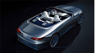 beautiful drawing from mercedes team: s-class cabriolet comes our way!