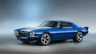 1970 chevrolet camaro rs is supercharging sema with its crate lt4 engine 