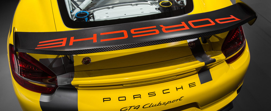 Track-Bred Porsche Cayman GT4 Clubsport Rear
