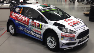 elfyn evans showcases his special 2016 ford fiesta wrc vehicle 