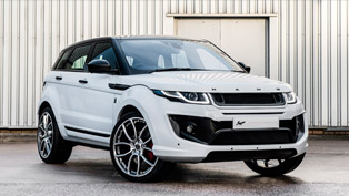 kahn range rover evoque rs sport comes in ecstatic fuji white 