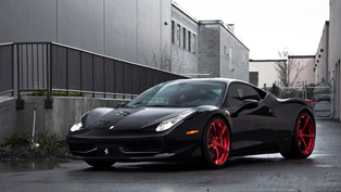gloss davinci red redefines simplicity for this ferrari 458 italia 