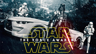 the force awakens with top 5 star wars themed cars