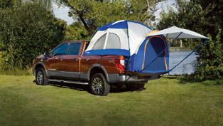 nissan shows how you can work and play hard with genuine titan accessories