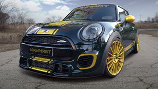 manhart racing changes the emblematic mini john cooper works into something extraordinary! 