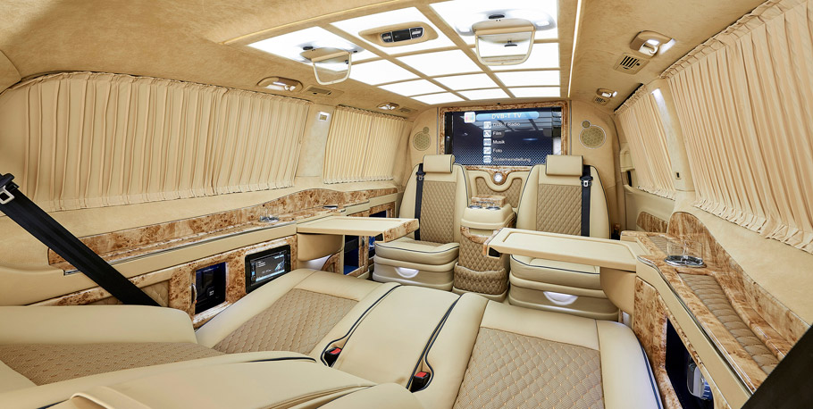 Larte Design Mercedes-Benz V-Class Black Crystal interior