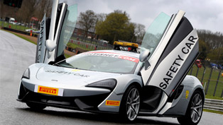 mclaren 570s coupe safety car revealed. official guard at the british gt championship