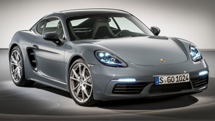 porsche team proudly unveils the new 718 cayman