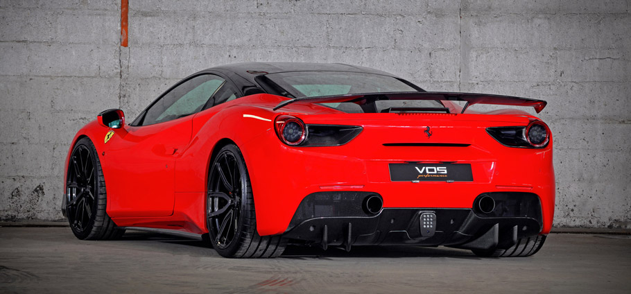 VOS Ferrari 488 GTB rear view