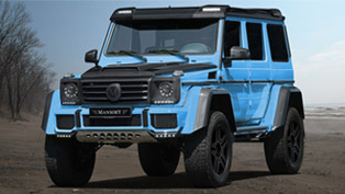 sky blue carbon fiber mercedes-benz g500 is one of the best vehicles you’ll see this summer  