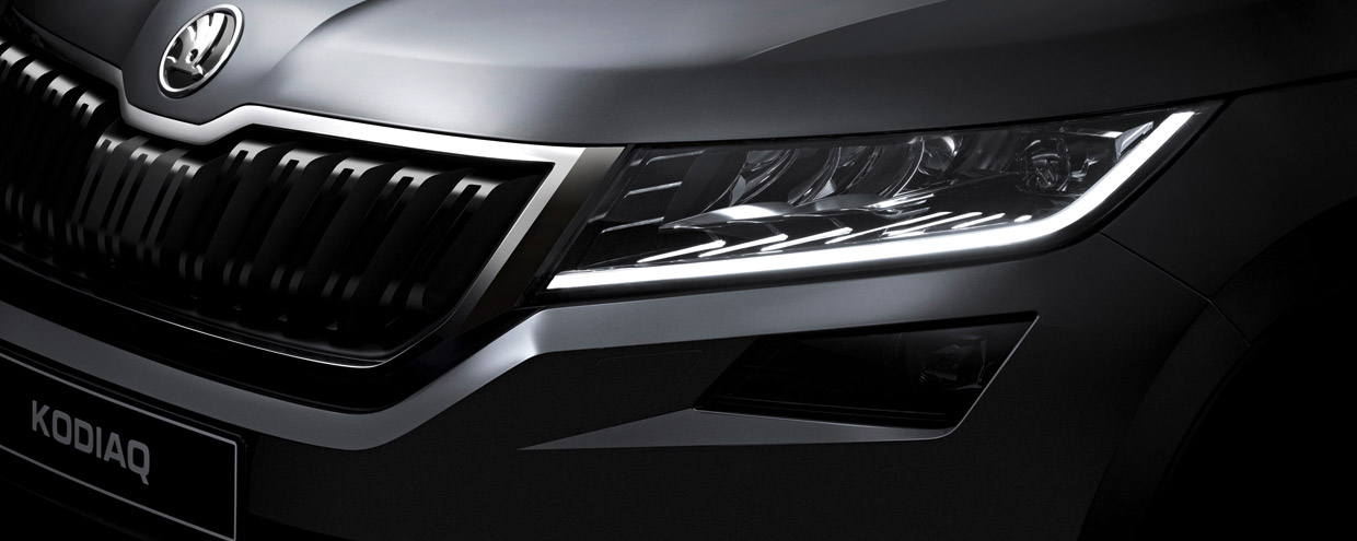 Skoda Kodiaq teaaser image - front