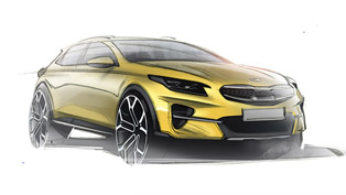 kia designers reveal sketches of upcoming xceed crossover lineup! 