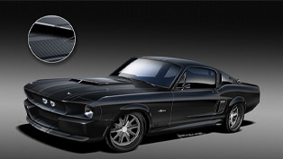 classic recreations' team reveals world's first carbon-fiber bodied shelby machine 
