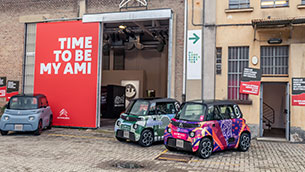 citroen turns heads at milano design city with ‘time to be my ami’