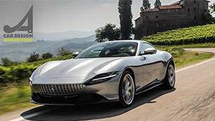 the ferrari roma wins 2020 car design award