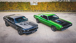 iconic pair of restomod muscle cars head to auction