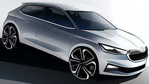 skoda team reveals first sketches of the new fabia lineup. check them out! 