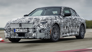 bmw team takes the new 2 series coupe for a test ride 