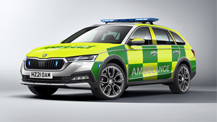 new skoda octavia scout is available for the emergency teams 