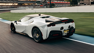 ferrari sf90 stradale sets car lap record at indianapolis motor speedway circuit 