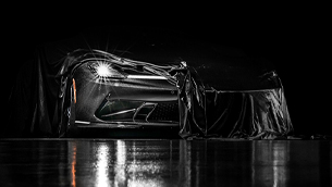 the first production battista model makes its word debut at the monterey car week event