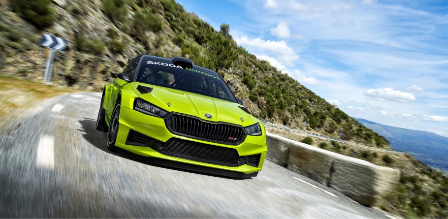 2023 Skoda Fabia RS Rally2 - Front Angle
